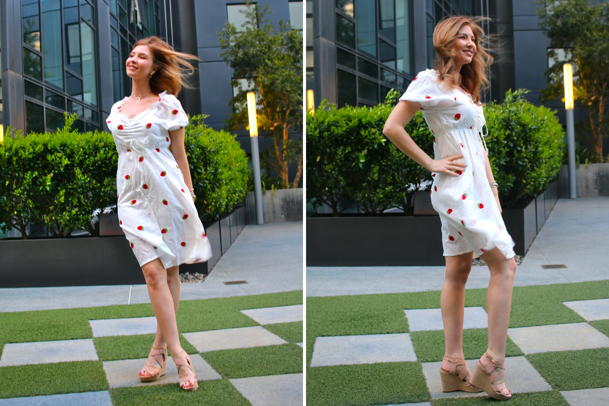 Millennials in Motion Strawberry Midi Dress