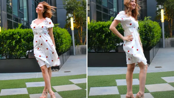Millennials in Motion Strawberry Midi Dress