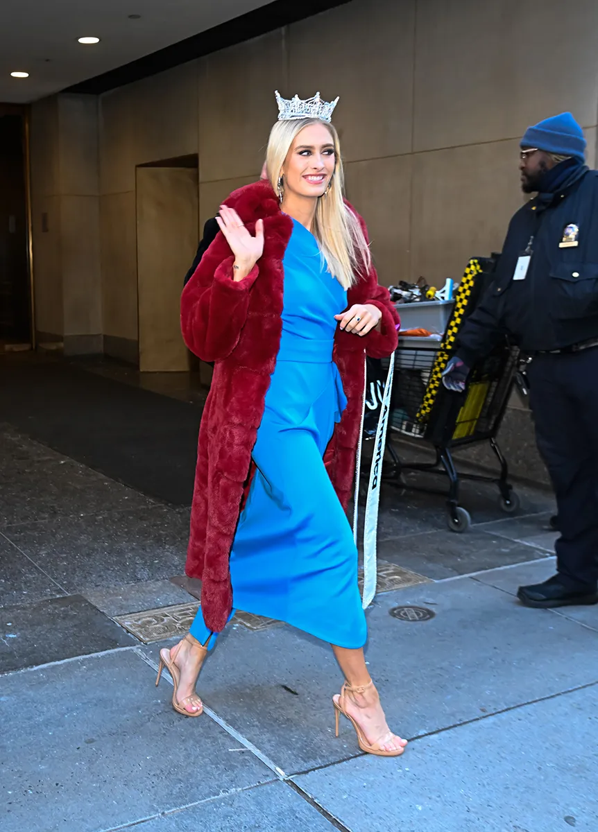 Miss America Madison Marsh in NYC on January 17, 2024.