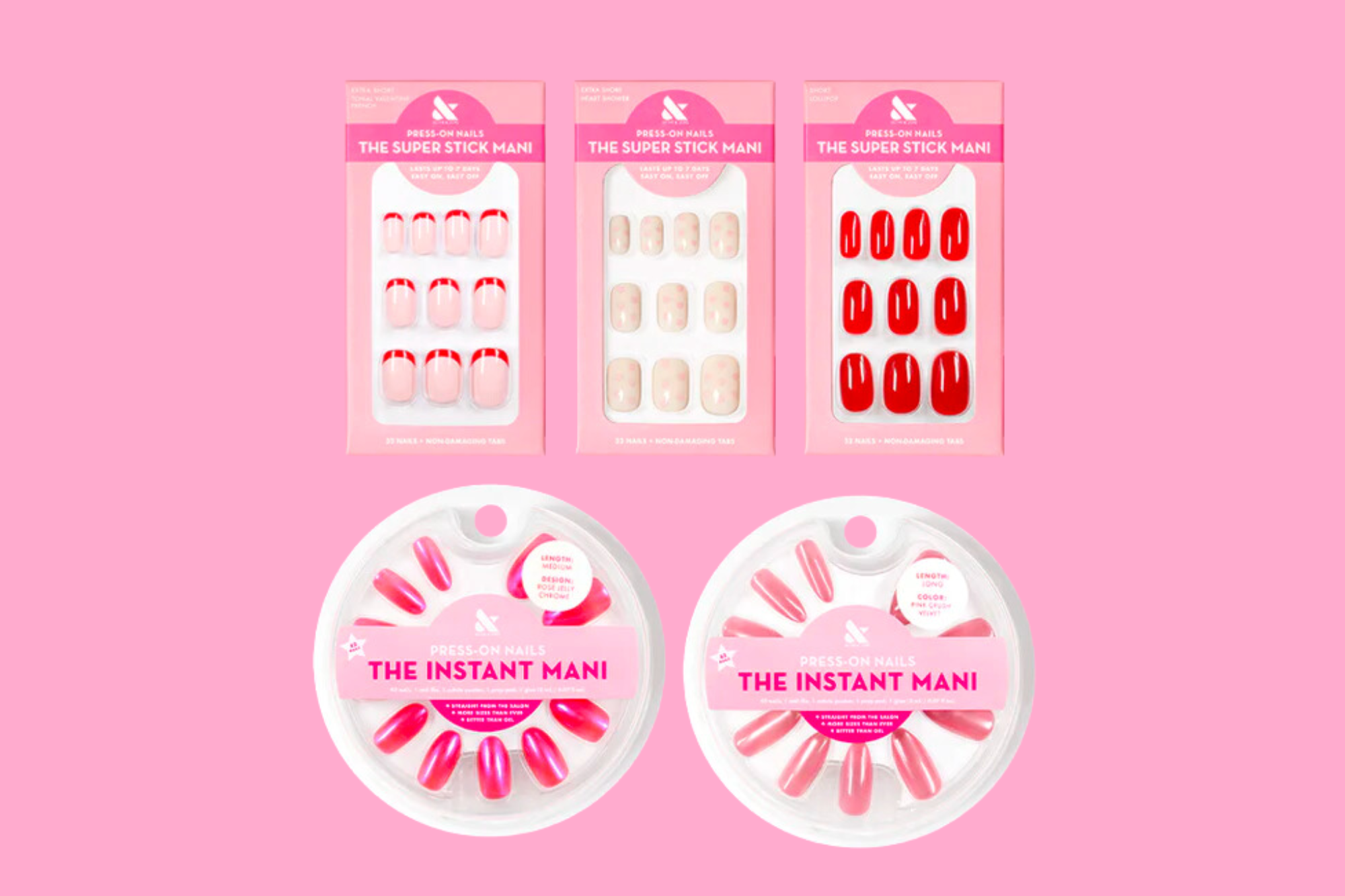 Olive & June Valentine's Day Press-On Set