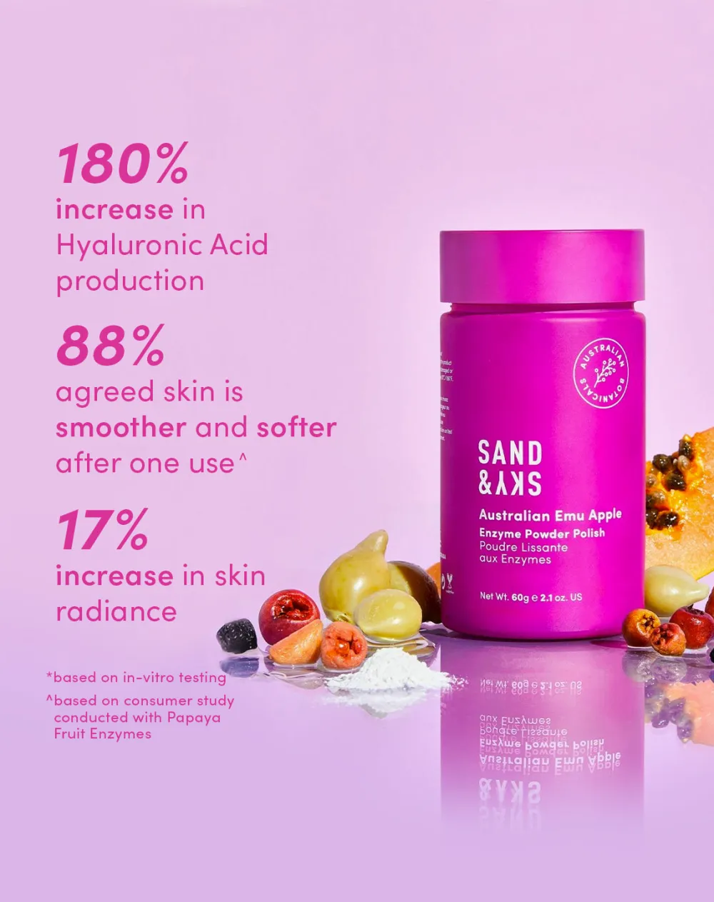 Sand & Sky Australian Glow Berries Enzyme Powder Polish