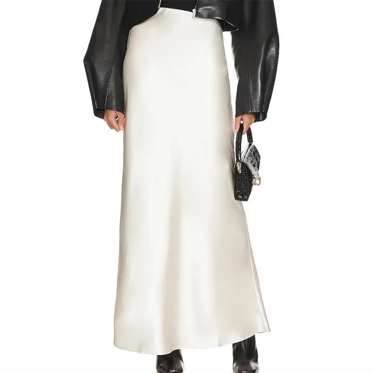 satin maxi skirt
