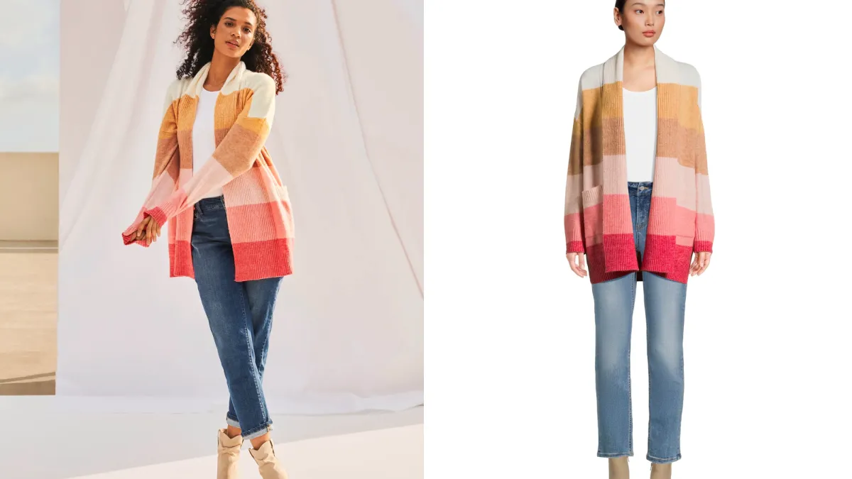 Time and Tru Fuzzy Card Top