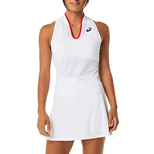 ASICS Women's Match Dress, M, Brilliant White