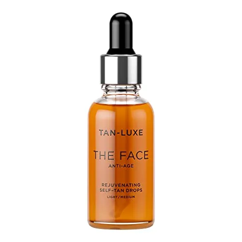 TAN-LUXE The Face Anti-Age - Rejuvenating Self-Tan Drops, 30ml - Cruelty & Toxin Free - Light/Medium