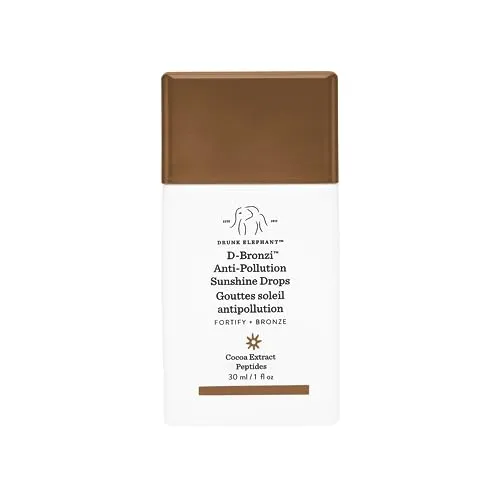Drunk Elephant D-Bronzi Anti-Pollution Sunshine Serum Drops. Replenishing Face and Body Bronzing Serum for Fine Lines and Wrinkles (30 mL / 1 Fl Oz)