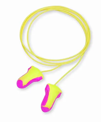 Best Attached Earplugs: Howard Leight by Honeywell Laser Lite High Visibility Earplugs