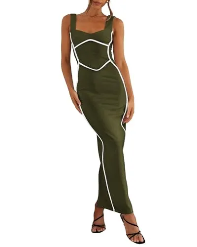 BTFBM Bodycon Maxi Dress