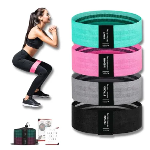 Best for Squats: Advanta Sports Deluxe Edition Fabric Resistance Bands Set