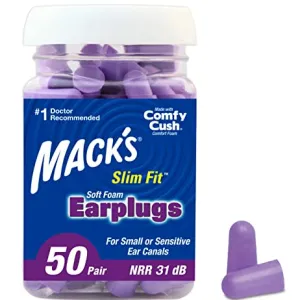 Best Foam Earplugs for Small Ears: Mack’s Slim Fit Soft Foam Earplugs