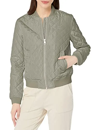 Levi's Women's Diamond Quilted Bomber Jacket, Sea Green, Medium