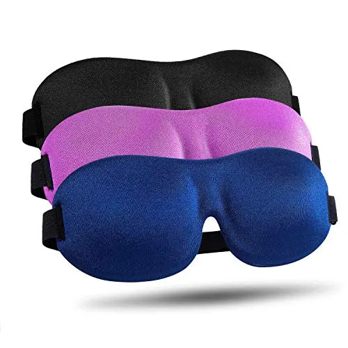 Best Budget: LKY Digital Blackout 3D Eye Mask for Sleeping, 3 Pack