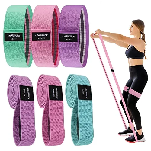 Best Affordable Set: Standrock Resistance Bands for Working Out, 6 Pieces