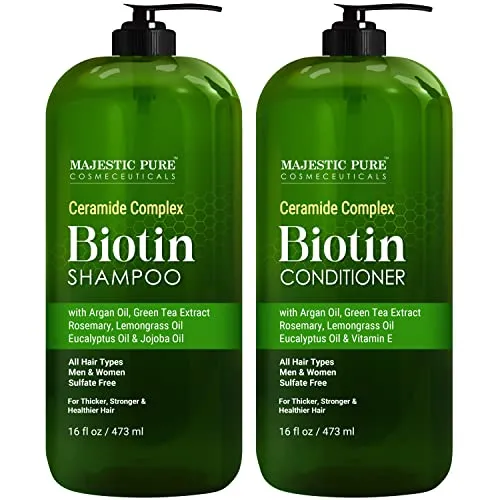 MAJESTIC PURE Biotin Shampoo and Conditioner