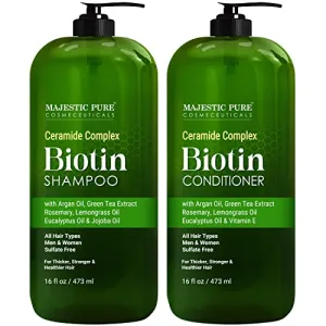 MAJESTIC PURE Biotin Shampoo and Conditioner