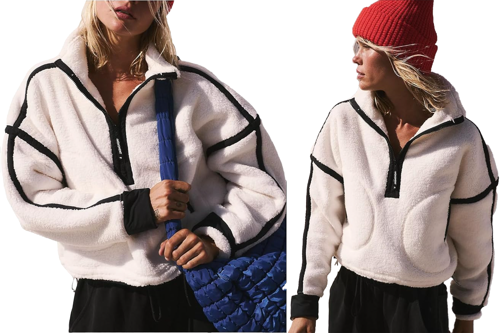 Fhniepan Women's Oversized Sherpa Top