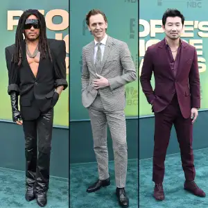 Best Dressed Men at the Peoples Choice Awards Lenny Kravitz Tom Hiddleston Simu Liu and More
