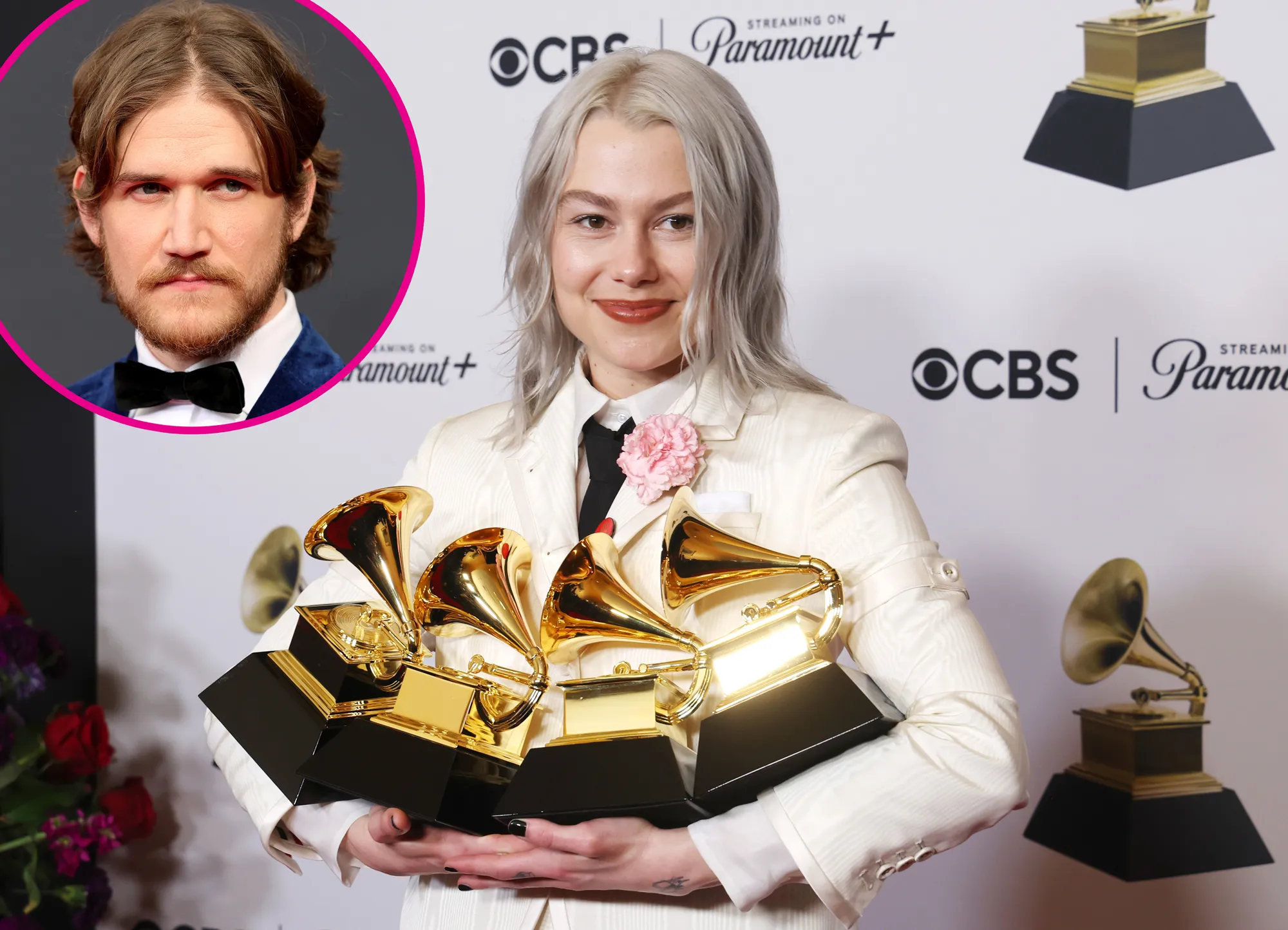 Bo Burnham Supports Phoebe Bridgers at the 2024 Grammy Awards
