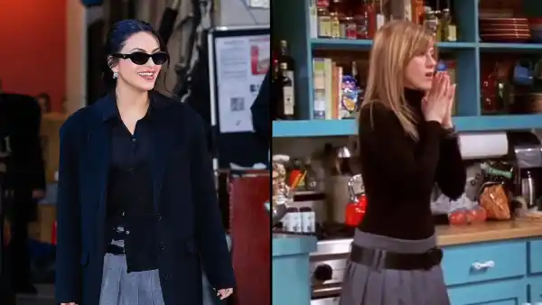 Camila Mendes Channels Jennifer Anistons Friends Wardrobe in Latest NYC Looks