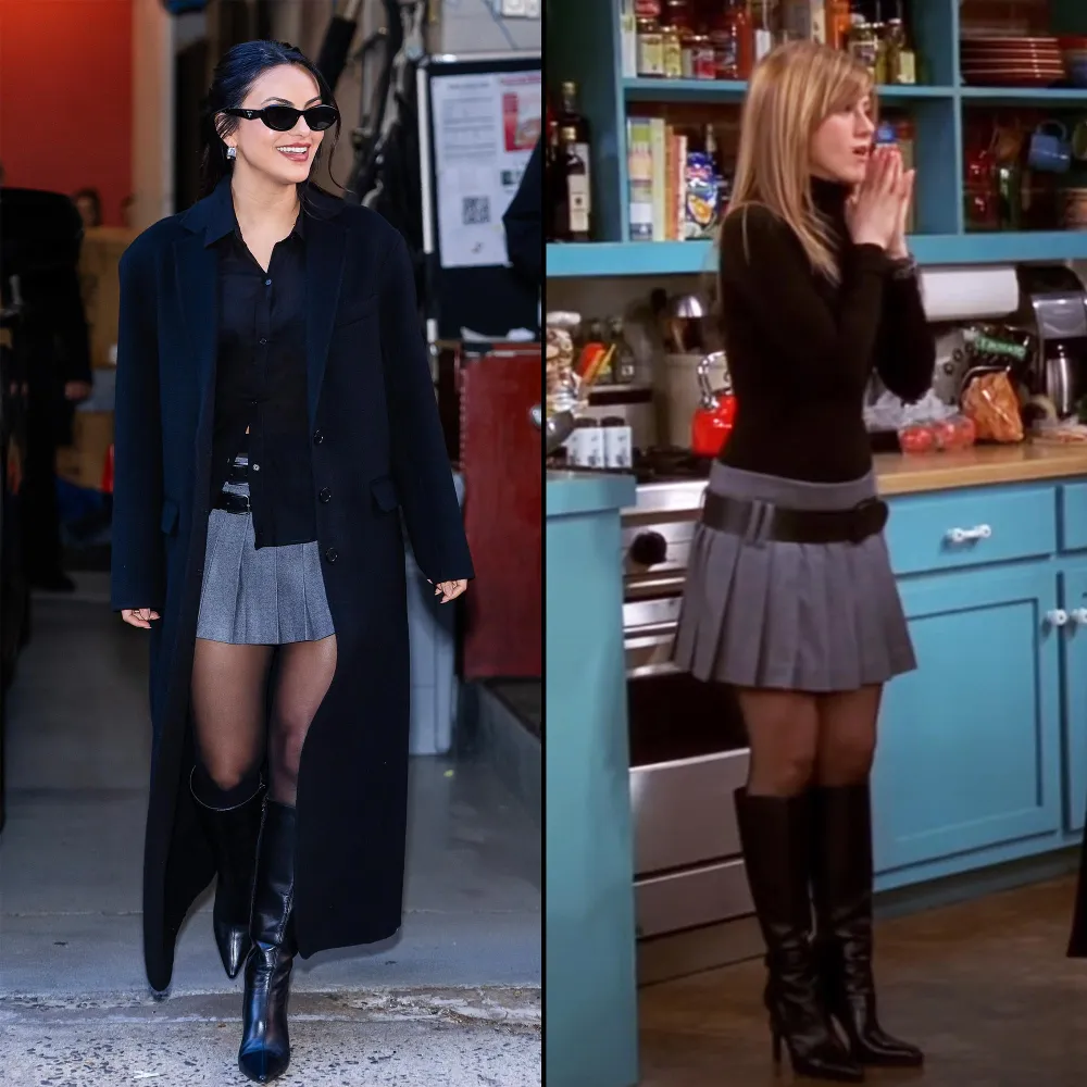 Camila Mendes Channels Jennifer Anistons Friends Wardrobe in Latest NYC Looks