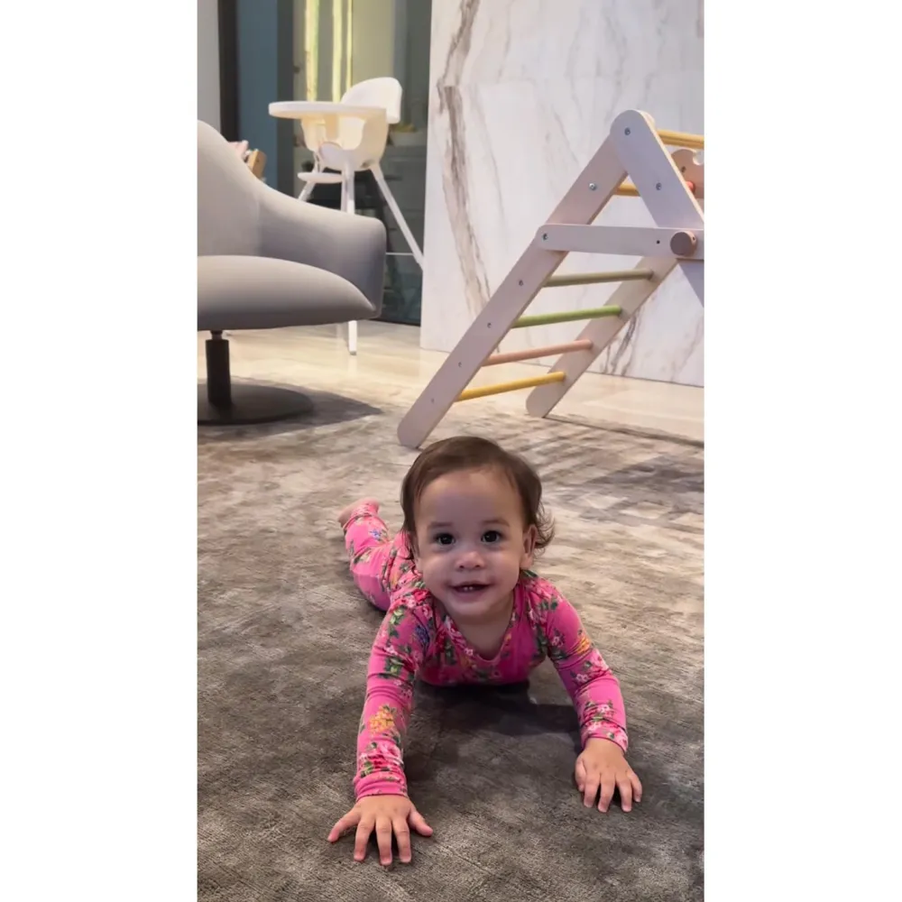 Chrissy Teigen and John Legend Share Sweet Video of Daughter Esti Taking 1st Steps Shes Walkin
