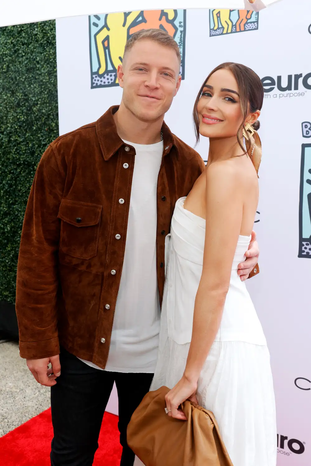 Christian McCaffrey and Olivia Culpo Cant Afford Box at Super Bowl