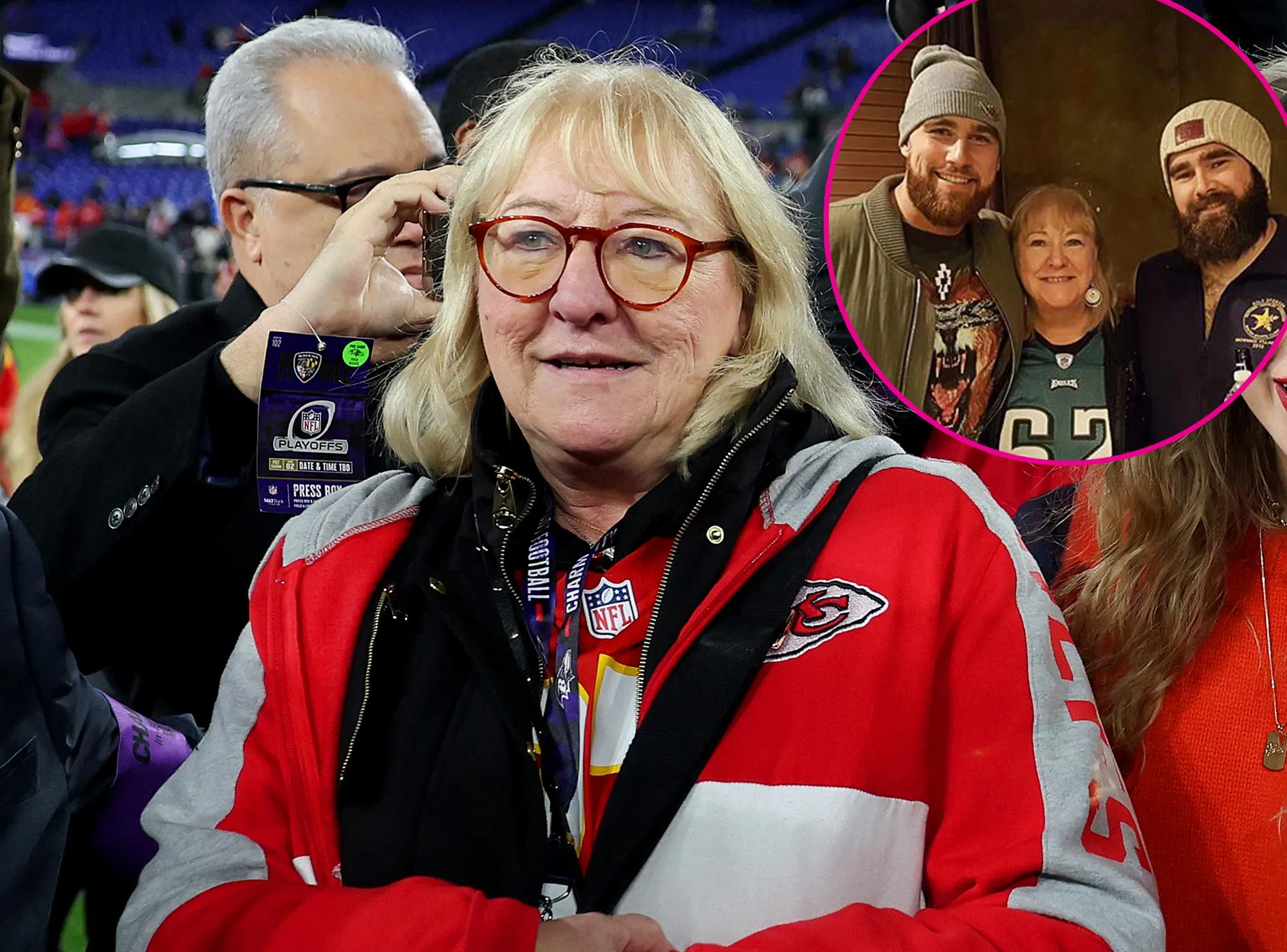 Donna Kelce s Best Throwback Pics of Sons Travis and Jason 557 561