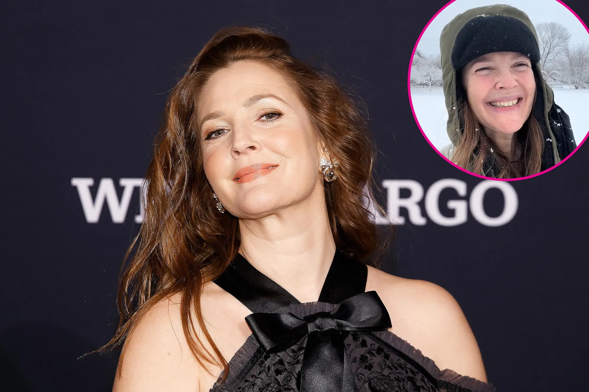 Drew Barrymore Recreates Viral Dancing in the Rain Moment But With Snow