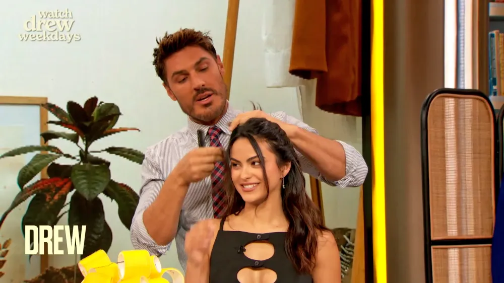 Drew Barrymore and Camila Mendes Try Out the Hair Bow Trend During Makeover