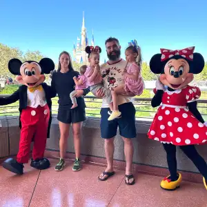 Eagles' Jason Kelce and Wife Kylie Kelce Have the Happiest Day at Disney World With 3 Daughters