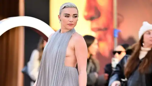 Feature Florence Pugh Puts a Modern Twist on the Grecian Gown at the Dune Part Two Premiere