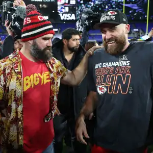 Feature Travis and Jason Kelce Detail Electric Super Bowl Afterparties