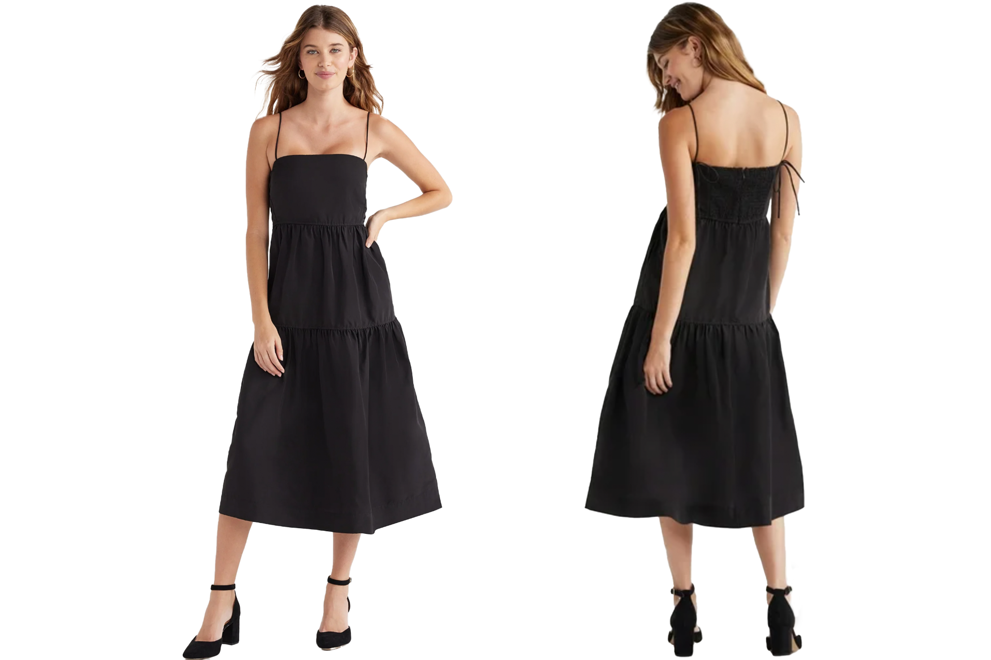 Free Assembly Women's Strappy Empire Midi Dress