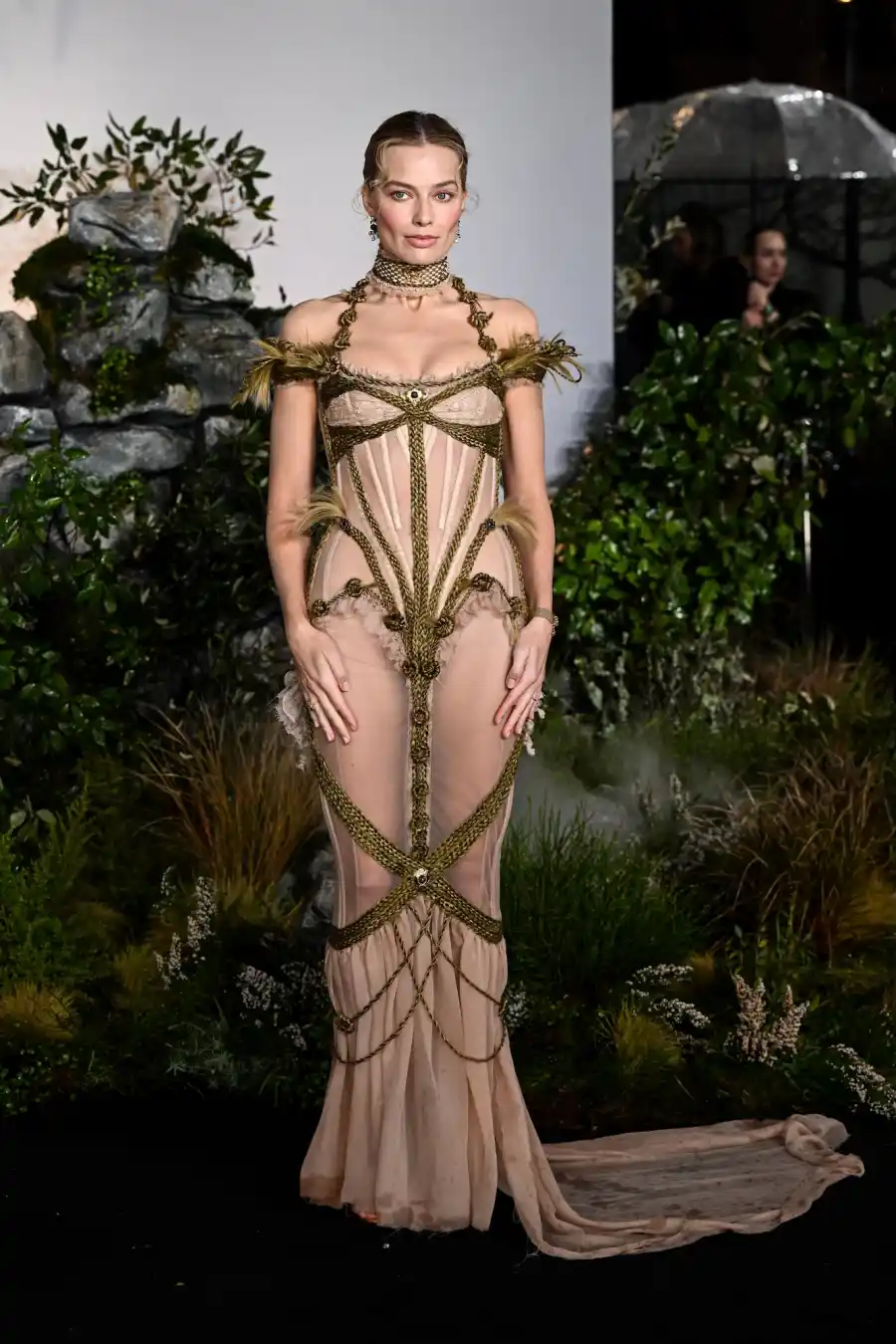 : Margot Robbie’s Show-Stopping Red Carpet Style Includes Naked Dresses, Bejeweled Looks and More