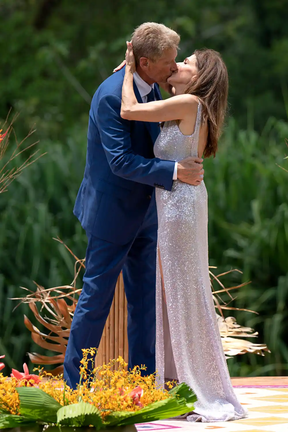 Golden Bachelor&rsquo;s Gerry Turner Jokes He and Theresa Nist Pack on the PDA Inside a Dressing Room