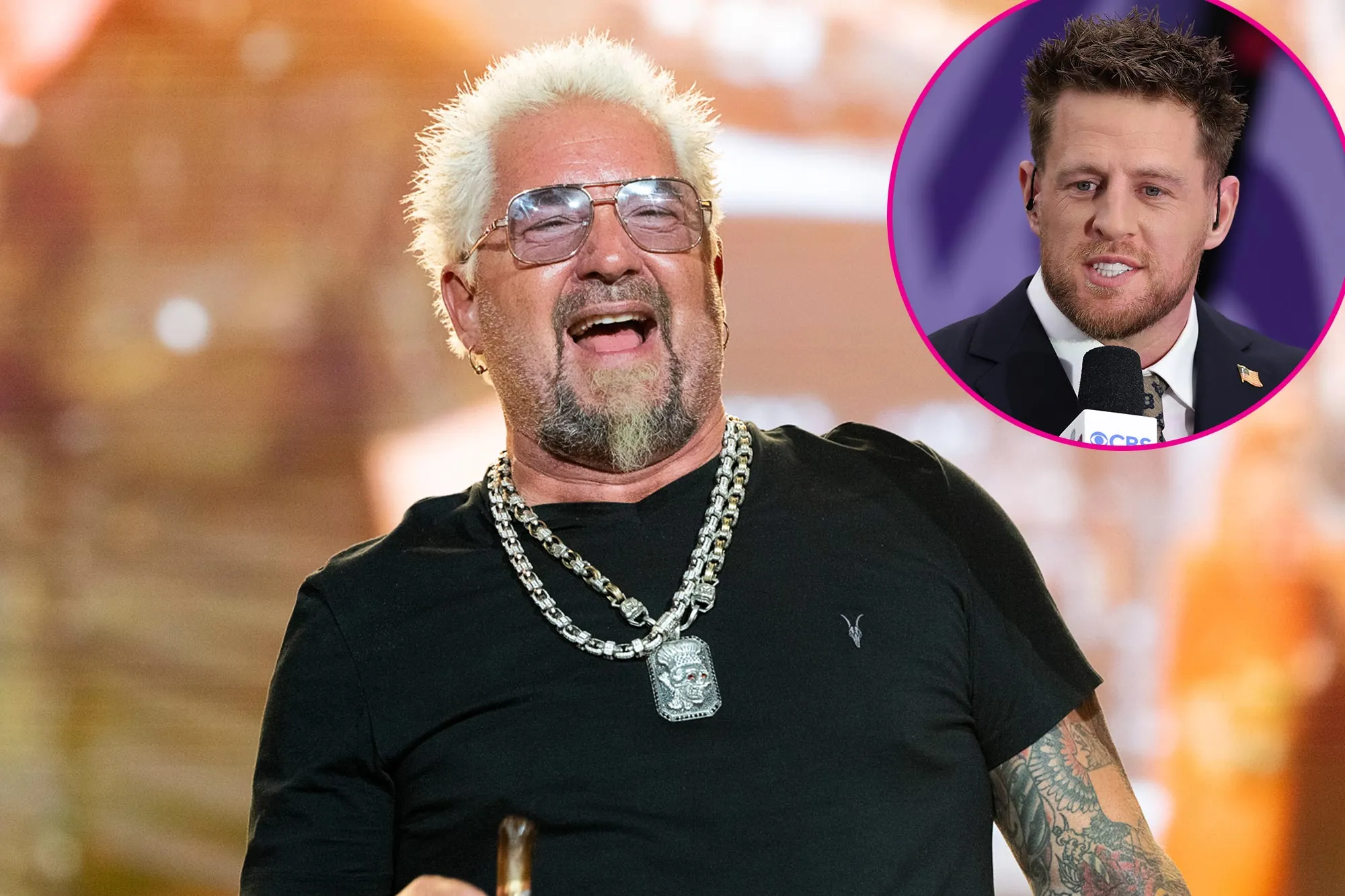 Guy Fieri Says JJ Watt s Spiky Hair at 2024 Super Bowl Was a Good Look After Fans Compared to His 161