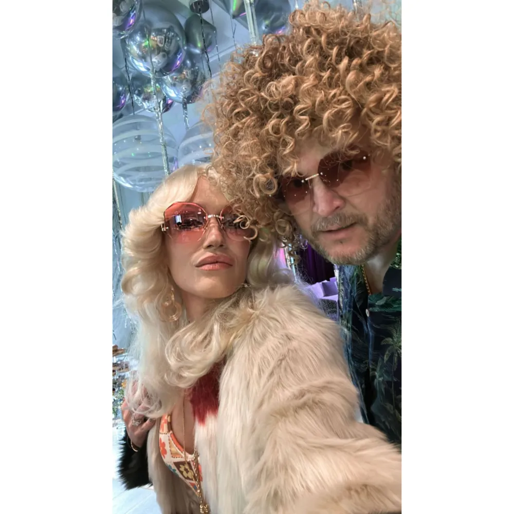 Gwen Stefani and Blake Shelton Celebrate Son Apollo s 10th Birthday Disco Style