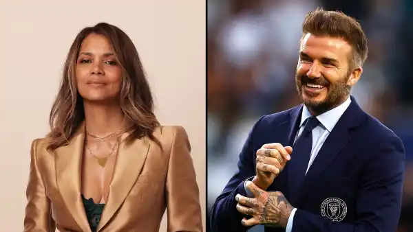 Halle Berry Earns Cool Mom Points After Her 10 Year Old Son Meets David Beckham at Soccer Match