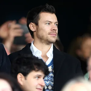 Harry Styles Shows Off Longer Hair at British Soccer Game After Growing Out His Shaved Locks