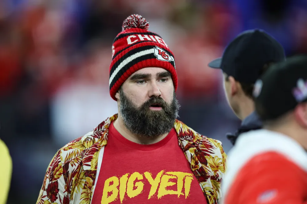 Jason Kelce Insists He Didn't Fall Into a Plant Leaving Super Bowl Party