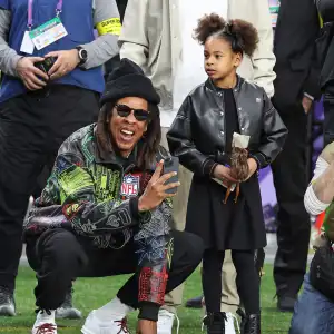 Jay-Z Brings Daughters Blue Ivy and Rumi to Super Bowl LVIII