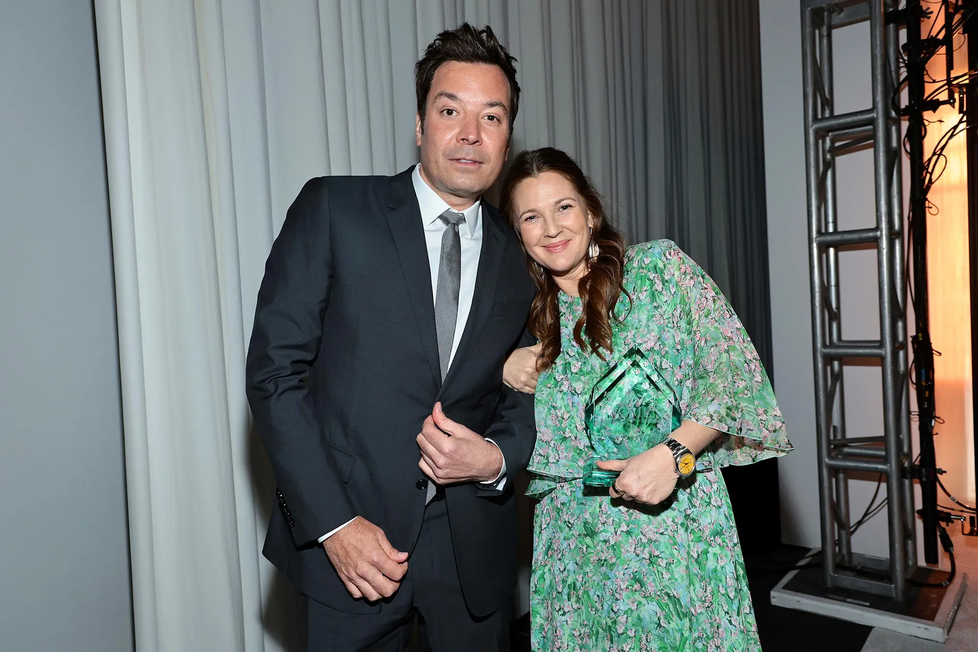Jimmy Fallon Surprises Drew Barrymore for Her Birthday by Announcing Her Madame Tussauds Wax Figure
