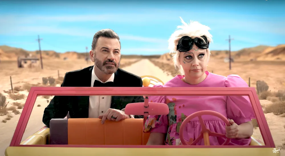 Jimmy Kimmel Gets Lost in Barbieland in Oscars Promo Featuring Ryan Gosling and America Ferrera