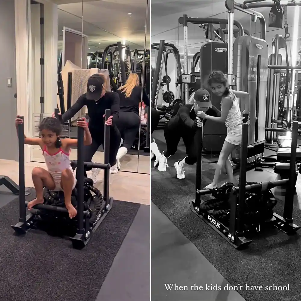 Khloe Kardashian Includes Daughter True in Her Workout While She&rsquo;s on School Break