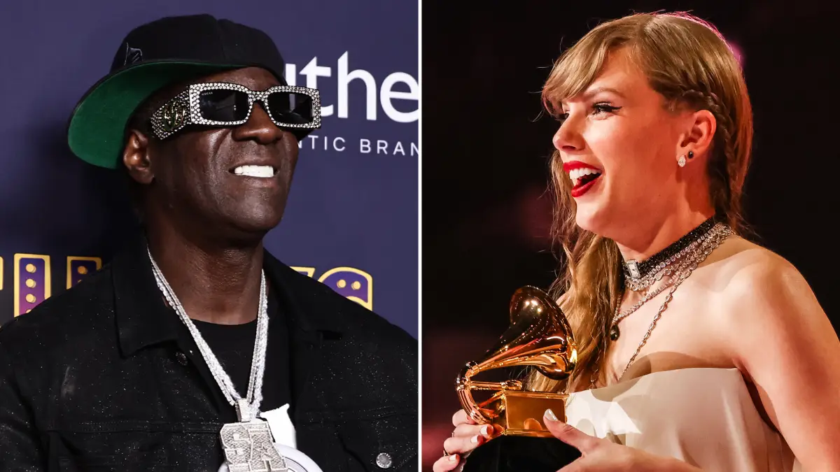 'King Swiftie' Flavor Flav Is 'Very Proud' of Taylor Swift After 2024 Grammy Wins