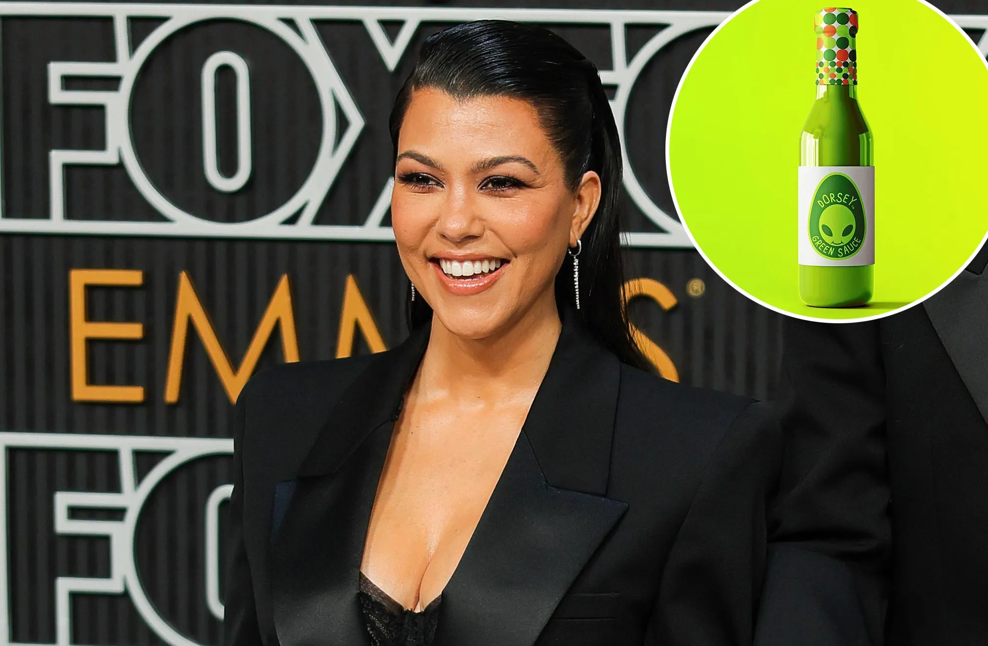 Kourtney Kardashian Gives Her Meals Some Major Heat With a Dab of Dorsey Green Sauce 155