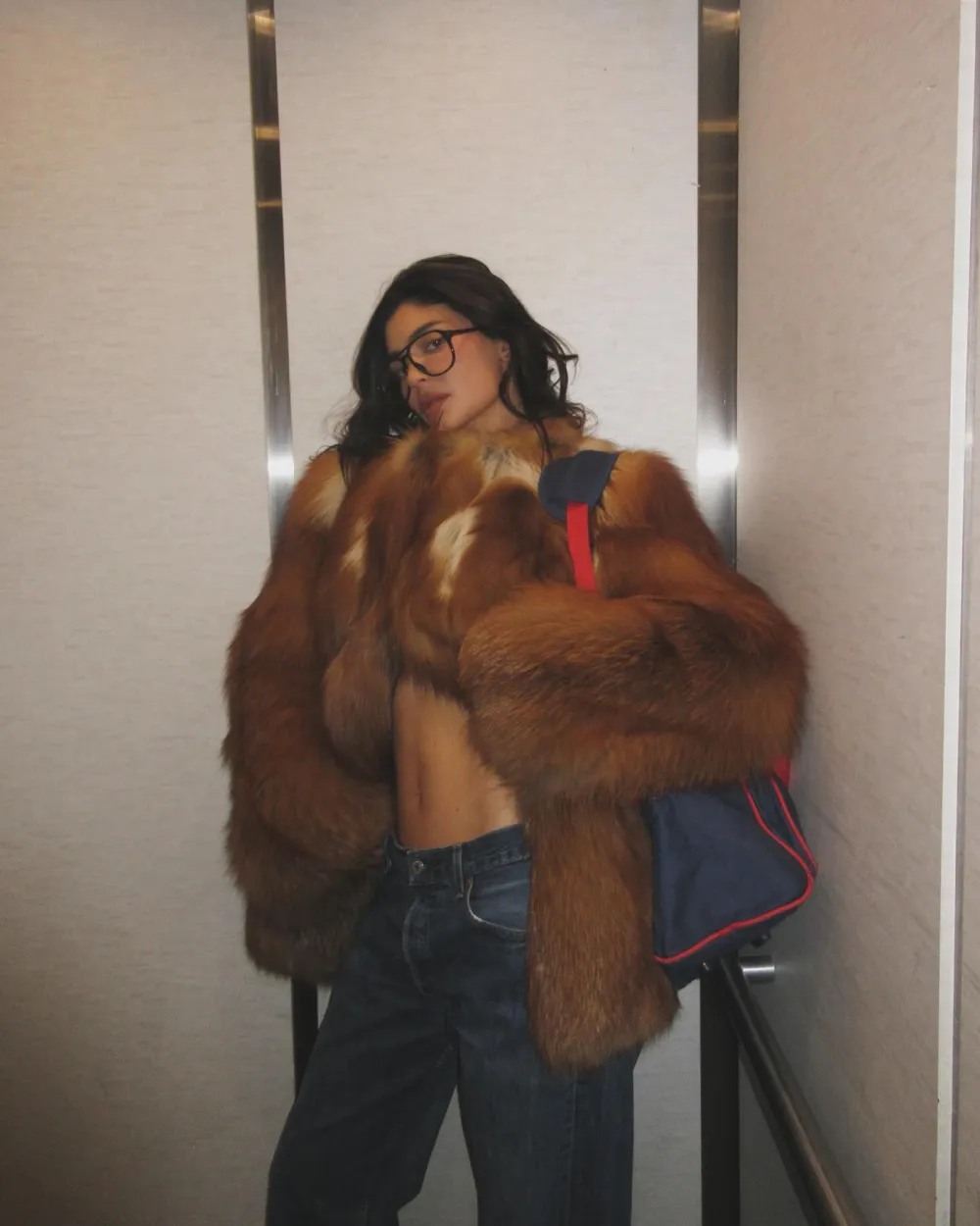 Kylie Jenner Reminds Us She&rsquo;s the Queen of Fur Coats: &lsquo;Happy Vday&rsquo;