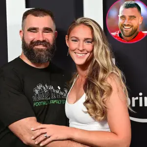 Kylie Kelce Explains Why She and Husband Jason Wont Bring Kids to Watch Uncle Trav in Super Bowl