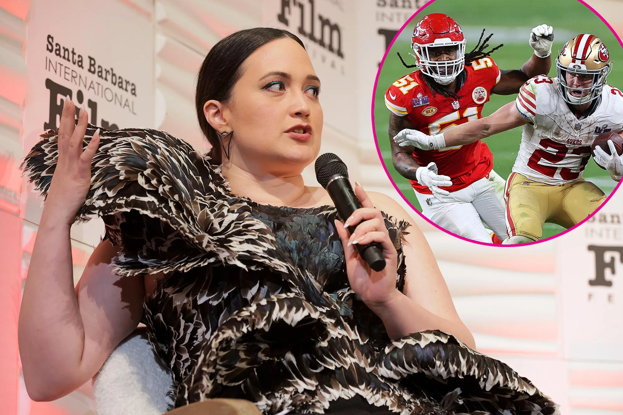 Lily Gladstone Calls Kansas City Chiefs Chant a Mockery Criticizes San Francisco 49ers Mascot 461