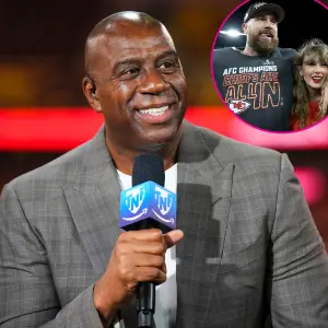 Magic Johnson Praises Power Couple Taylor Swift and Travis Kelce